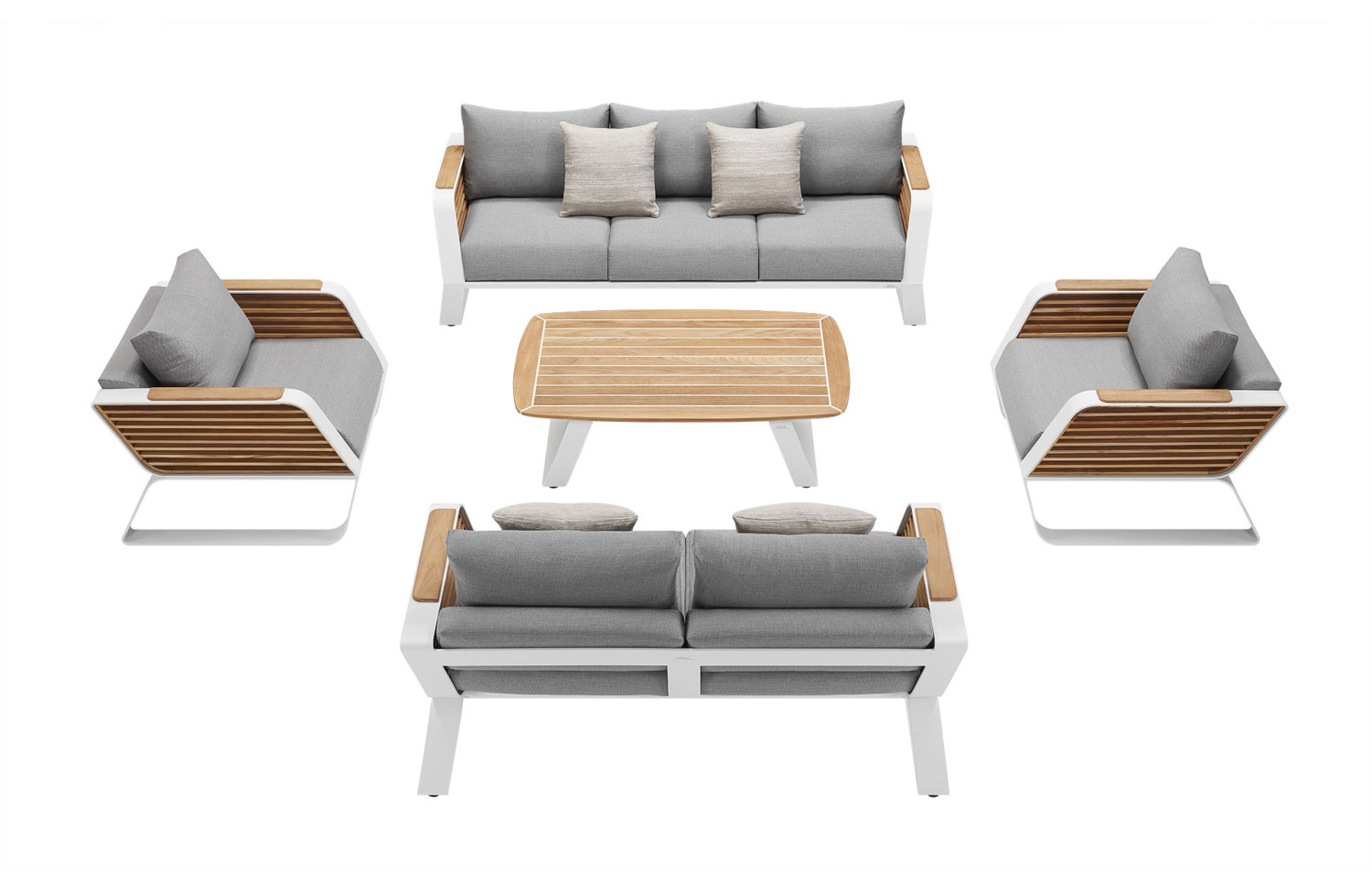 Lounge set (with cushions) HIGOLD WING 204930 / WHITE