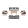 Lounge set (with cushions) HIGOLD WING 204930 / WHITE