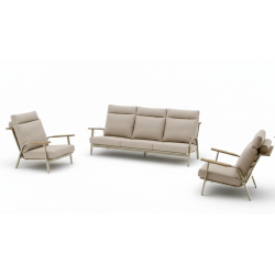 Lounge set (with cushions) LAGOM DANDY Lm 11T (1 pc) Lm 12T (2 pcs) / TAUPE