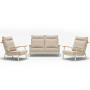 Lounge set (with cushions) LAGOM DANDY LM 02T (1 pc) LM 12T (2 pcs) / TAUPE