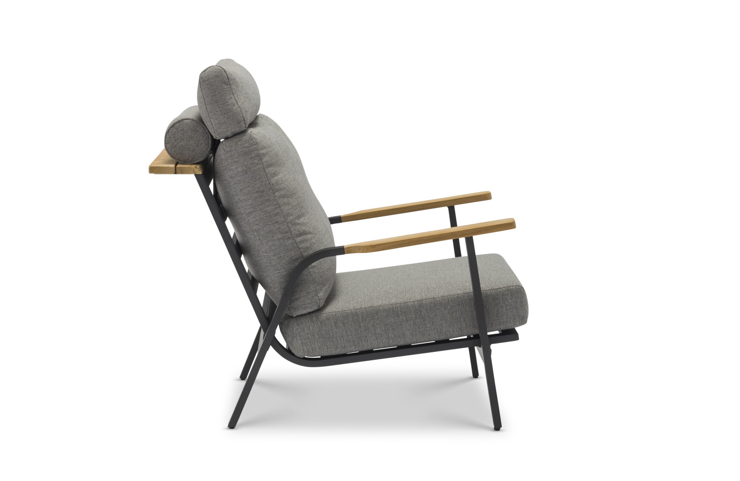 Zestaw wypoczynkowy dla 4 osób (z poduszkami) LAGOM DANDY LM 02G (1 szt.) LM 12G (2 szt.) / ANTHRACITE