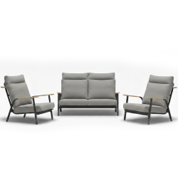 Комплект для відпочинку (з подушками) LAGOM DANDY LM 02G (2 шт.) LM 12G (2 шт.) / ANTHRACITE