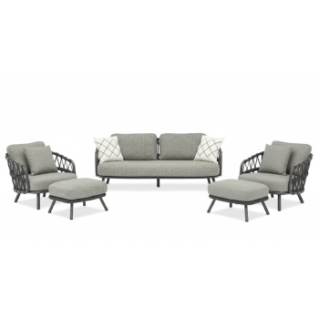 Комплект для відпочинку (з подушками) LAGOM HARBOUR Lm 23G Lm 24G (2 шт) Lm 25G (2 шт) / ANTHRACITE