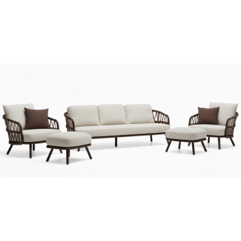 Комплект для відпочинку (з подушками) LAGOM HARBOUR Lm 23A-B (1 шт.) Lm 24B (2 шт.) Lm 25B (2 шт.) / BRONZE