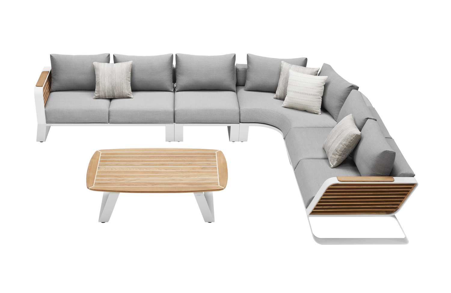 Кутовий комлпект для відпочинку (з подушками) HIGOLD WING 204970 / WHITE