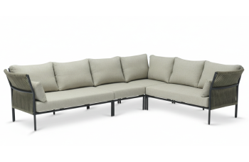 Zestaw narożny dla 5 osób (z poduszkami) LAGOM JUNE Lm 41G Lm 42G Lm 43G Lm 44G / ANTHRACITE