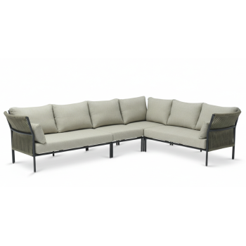 Zestaw narożny dla 5 osób (z poduszkami) LAGOM JUNE Lm 41G Lm 42G Lm 43G Lm 44G / ANTHRACITE