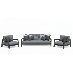 Комплект для відпочинку (з подушками) LAGOM TOLO Lm 66G (2 шт.) Lm 67G (1 шт.) / ANTHRACITE