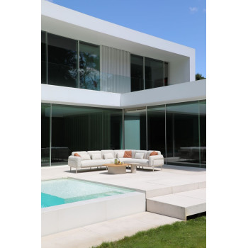 Zestaw wypoczynkowy dla 5 osób (z poduszkami) LAGOM CORAL Lm 68R (2 szt.) Lm 69R (1 szt.) / BURGUNDY