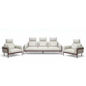 Zestaw wypoczynkowy dla 5 osób (z poduszkami) LAGOM CORAL Lm 68R (2 szt.) Lm 69R (1 szt.) / BURGUNDY