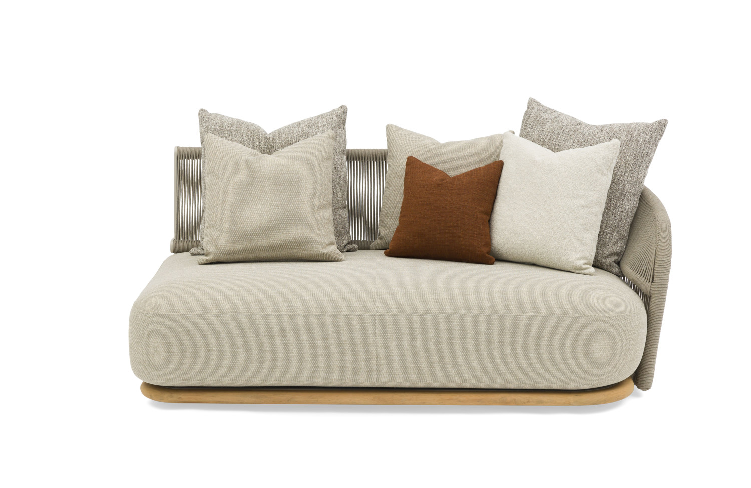 Zestaw narożny dla 5 osób (z poduszkami) LAGOM WAVE Lm 82T Lm 83T Lm 84T Lm 85T Lm 86T / TAUPE