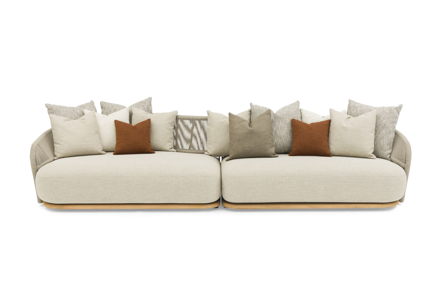 Coner set (with cushions) LAGOM WAVE Lm 82T Lm 83T Lm 84T Lm 85T Lm 86T / TAUPE