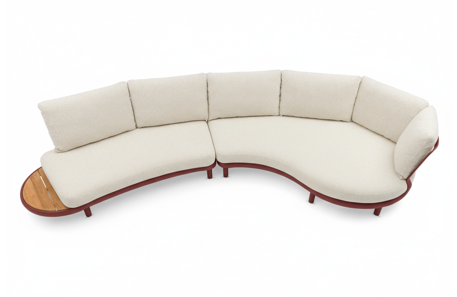 Кутовий комплект (з подушками) LAGOM CLOUD Lm 74R Lm 75R / BURGUNDY