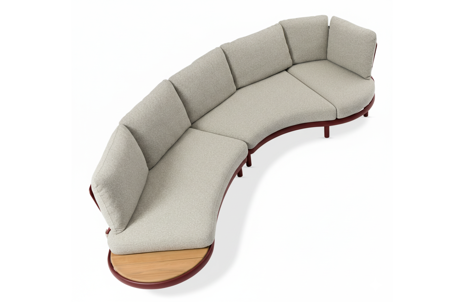 Кутовий комплект (з подушками) LAGOM CLOUD Lm 74R Lm 75R / BURGUNDY