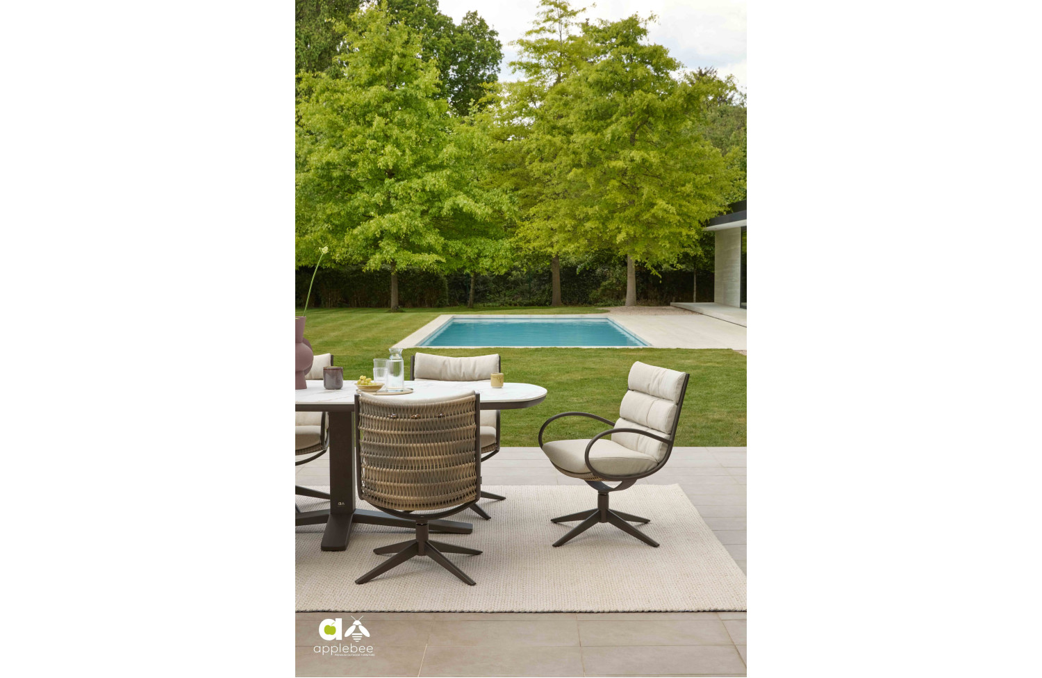 Dining Armchair (with cushions) APPLE BEE CAMP BAY 72000573 / BRONZE