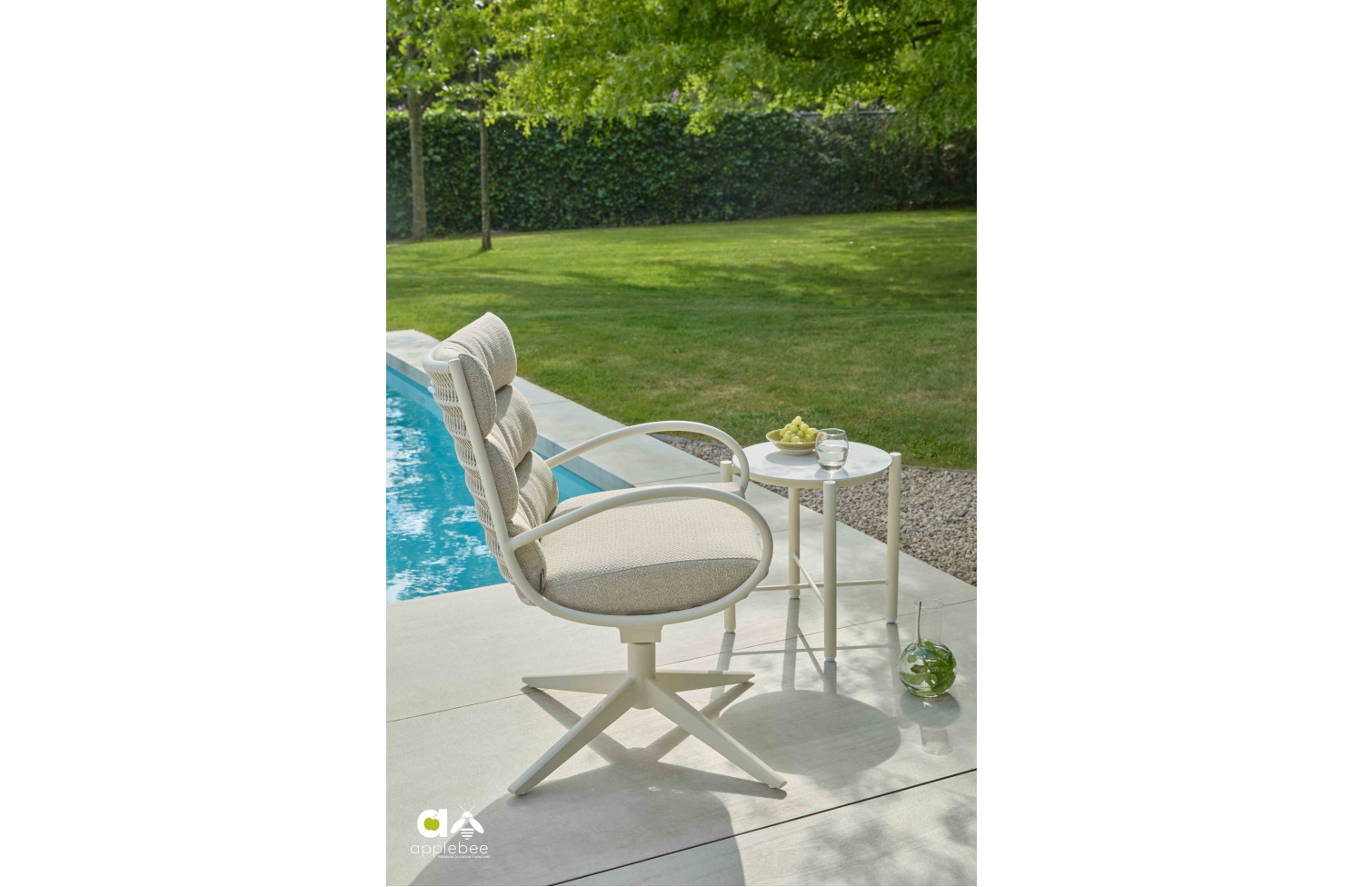 Dining Armchair (with cushions) APPLE BEE CAMP BAY 72000574 / OYSTER