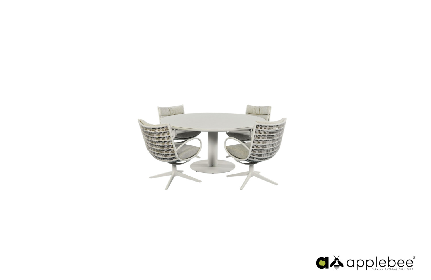 Dining Set (with cushions) APPLE BEE MELVILLE & CAMP BAY 72000333 (1 pc) / 72000334 (1 pc) / 72000335 (1 pc) / 72000336 (1 pc) / 72000574 (5 pcs) / OYSTER (TAUPE)