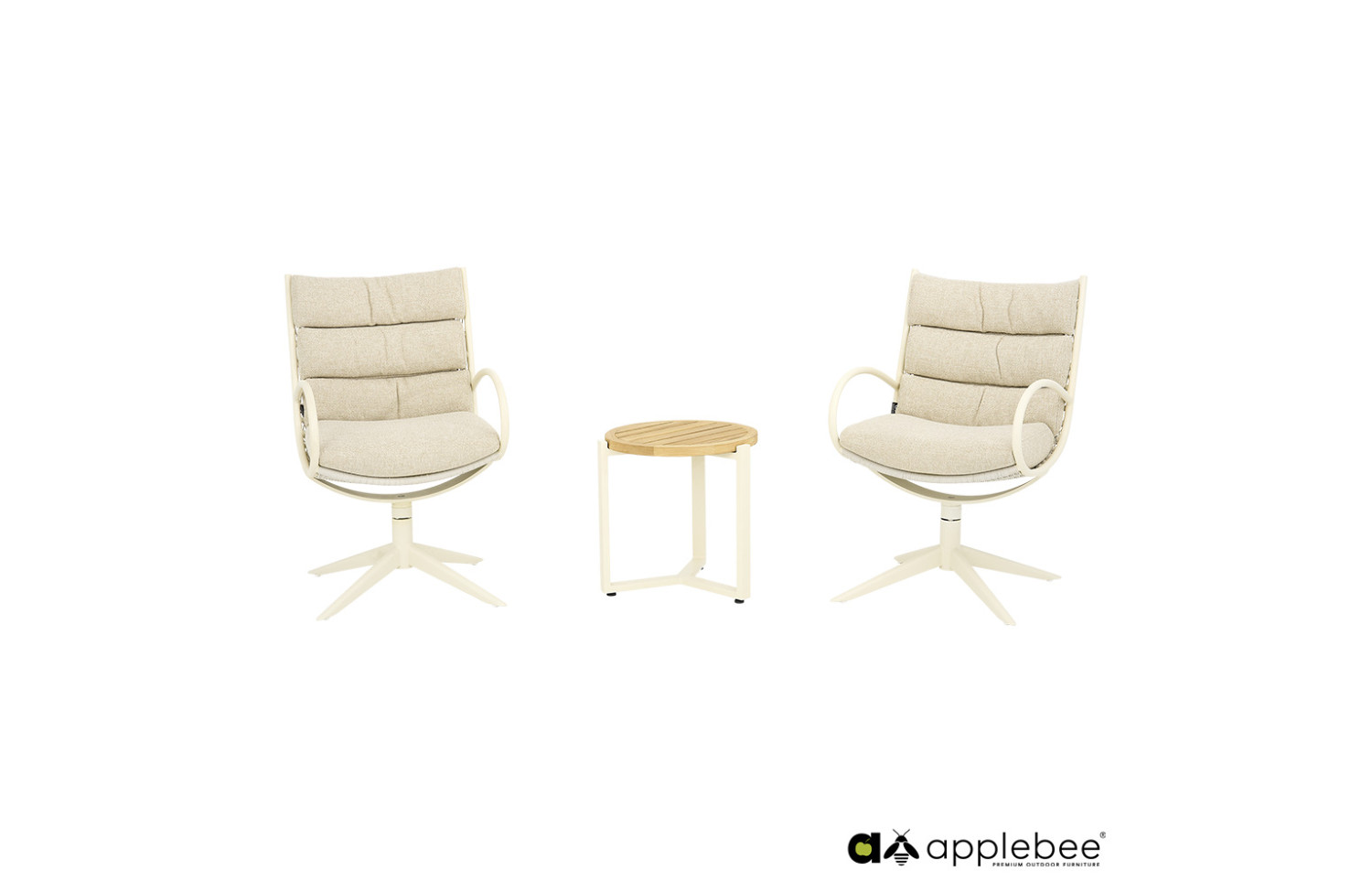 Стілець з підлокітниками (з подушками) APPLE BEE CAMP BAY 72000574 / OYSTER