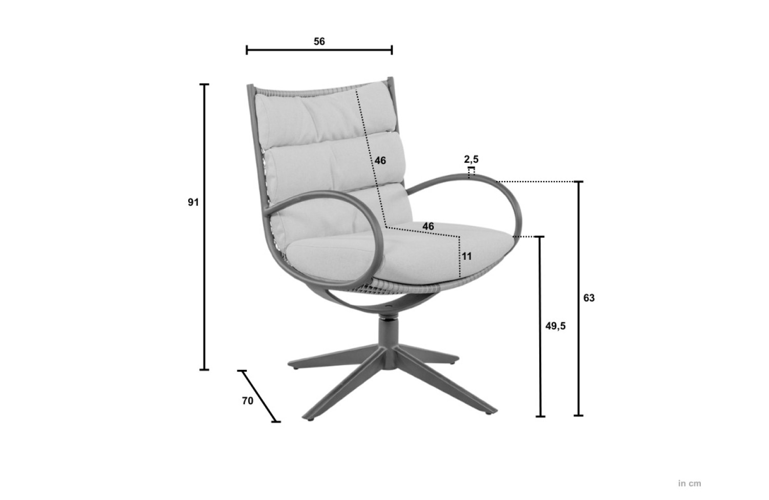 Обідній комплект (з подушками) APPLE BEE MELVILLE & CAMP BAY 72000333 (1 шт) / 72000334 (1 шт) / 72000335 (1 шт) / 72000336 (1 шт) / 72000574 (5 шт) / OYSTER (TAUPE)