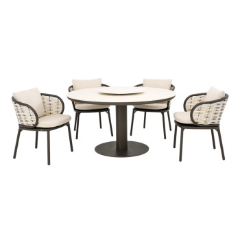 Обідній комплект (з подушками) APPLE BEE MELVILLE & PINE KEY 72000611 (1 шт) / 72000612 (1 шт) / 72000613 (1 шт) / 72000336 (1 шт) / 72000651 (4 шт) / BRONZE