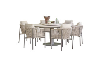 Zestaw do jadalni APPLE BEE 160 MELVILLE & BORA BORA 72000599 (1 szt) / 72000600 (1 szt) / 72000601 (1 szt) / 72000602 (1 szt) / 72000557 (6 szt) / TAUPE/GREY