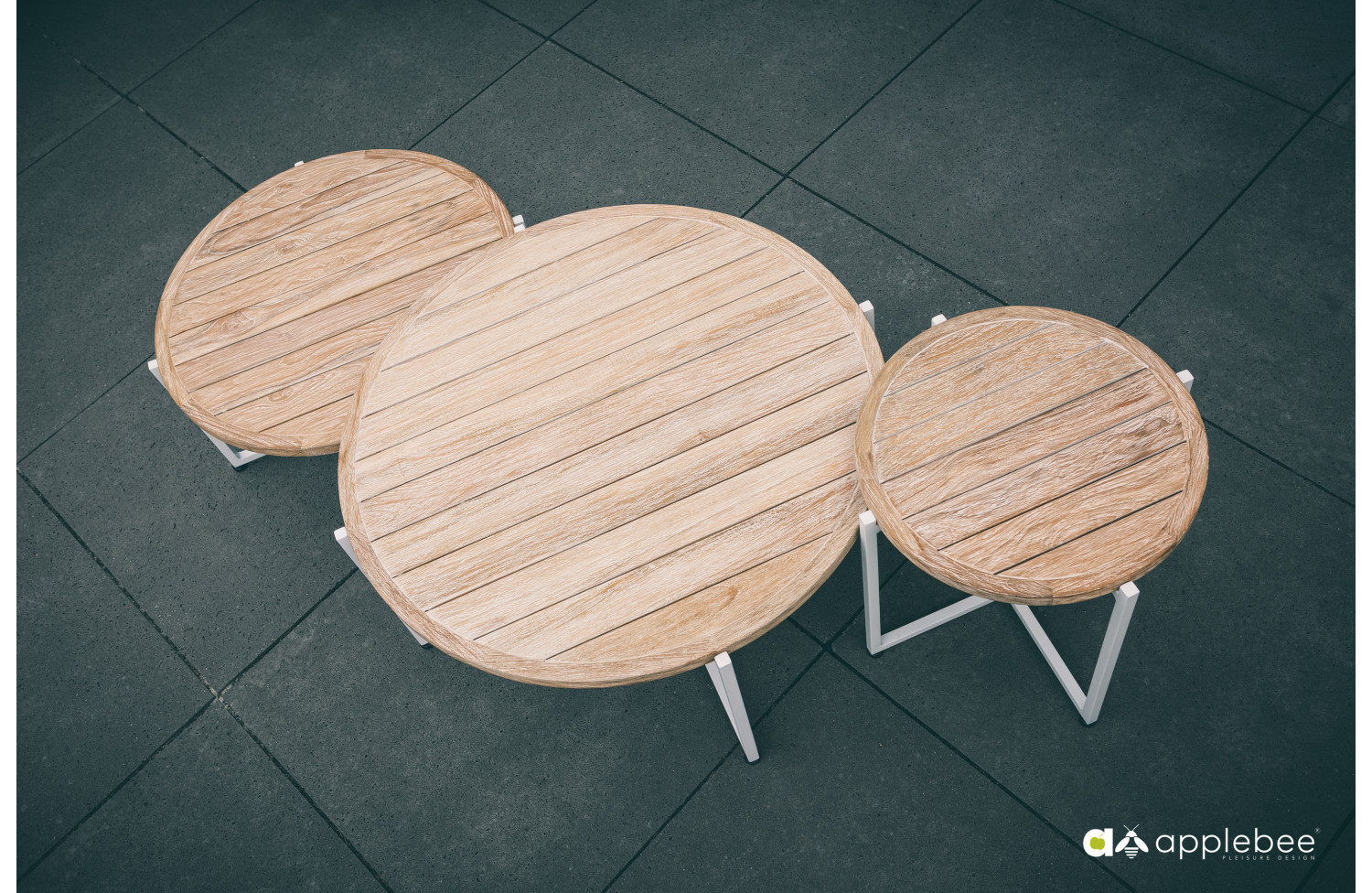 Lounge set (with cushions) APPLE BEE MILOU WHITE 70000625 (2 pcs) / 70000626 (1 pc) / 70000628 (1 pc) / 70000629 (1 pc)