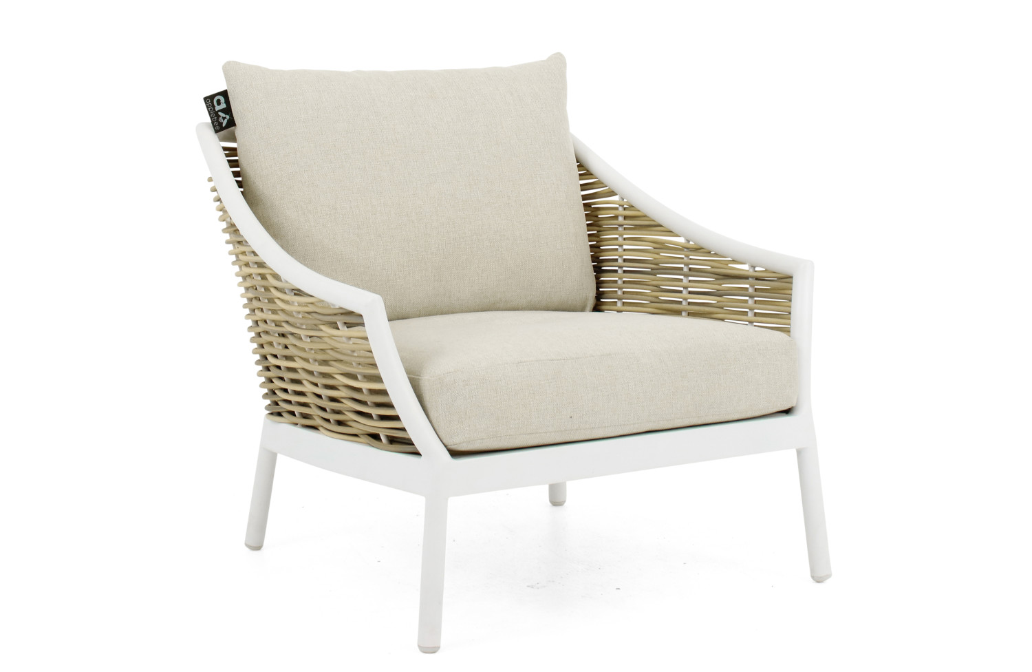 Lounge set (with cushions) APPLE BEE MILOU WHITE 70000625 (2 pcs) / 70000626 (1 pc) / 70000628 (1 pc) / 70000629 (1 pc)