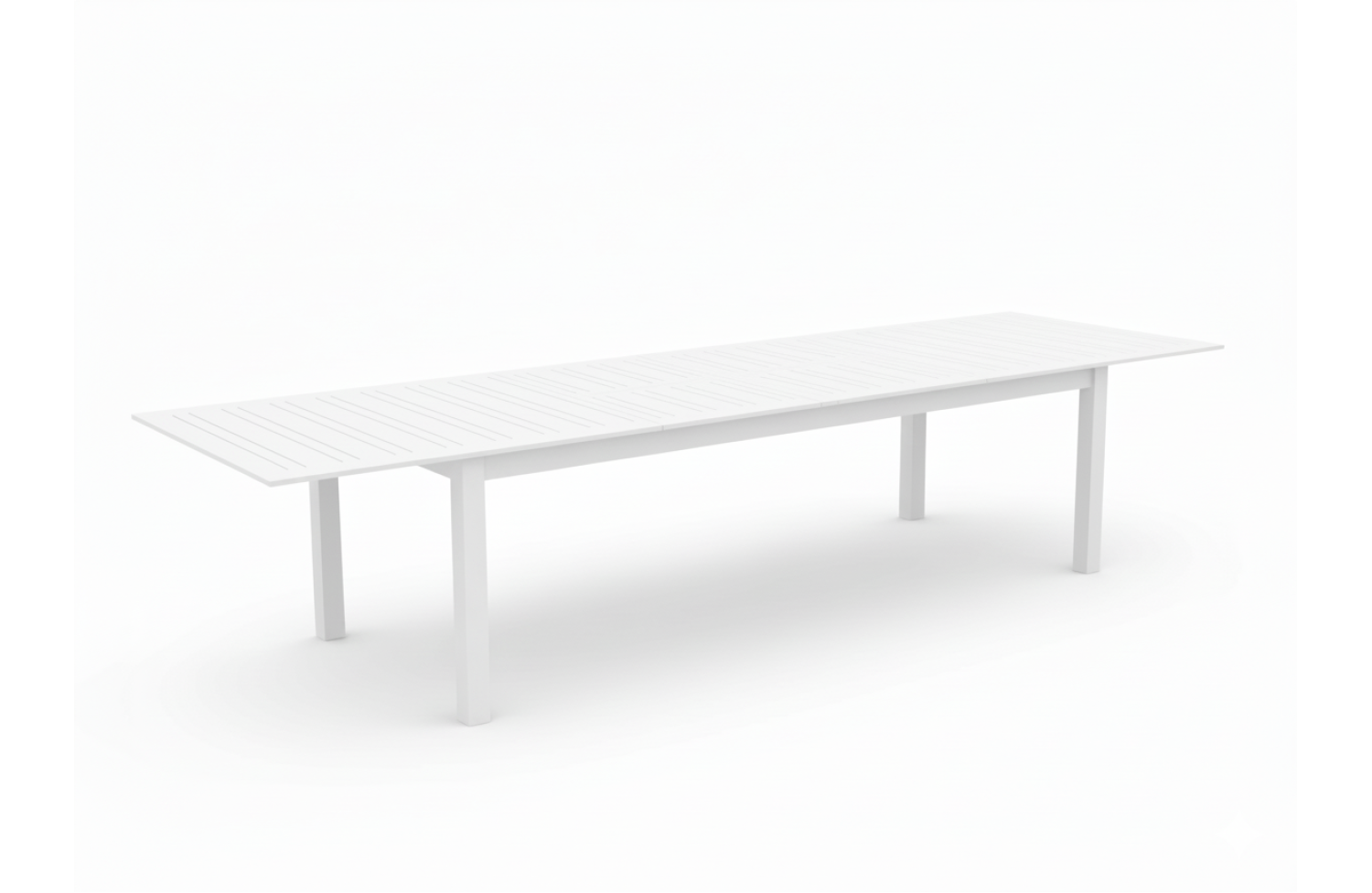 Extension dining table 266-330-395 SKANDI SK 12W / WHITE