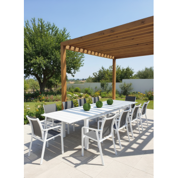 Stół do jadalni rozkładany 266-330-395 SKANDI SK 12W / WHITE