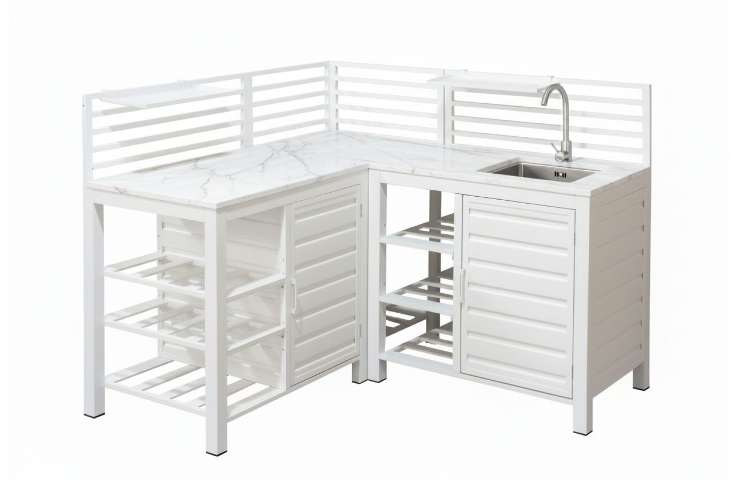 Комплект вуличної кухні із раковиною SKANDI SK 07T / SK 08T / SK 09T / TAUPE