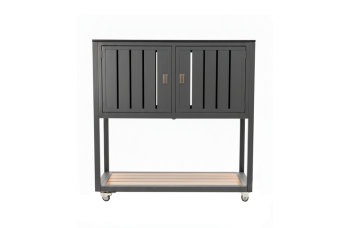 Вулична кухня модуль з 2 дверима та полицею (на коліщятах) / MATERA MT 07G / ANTRACITE