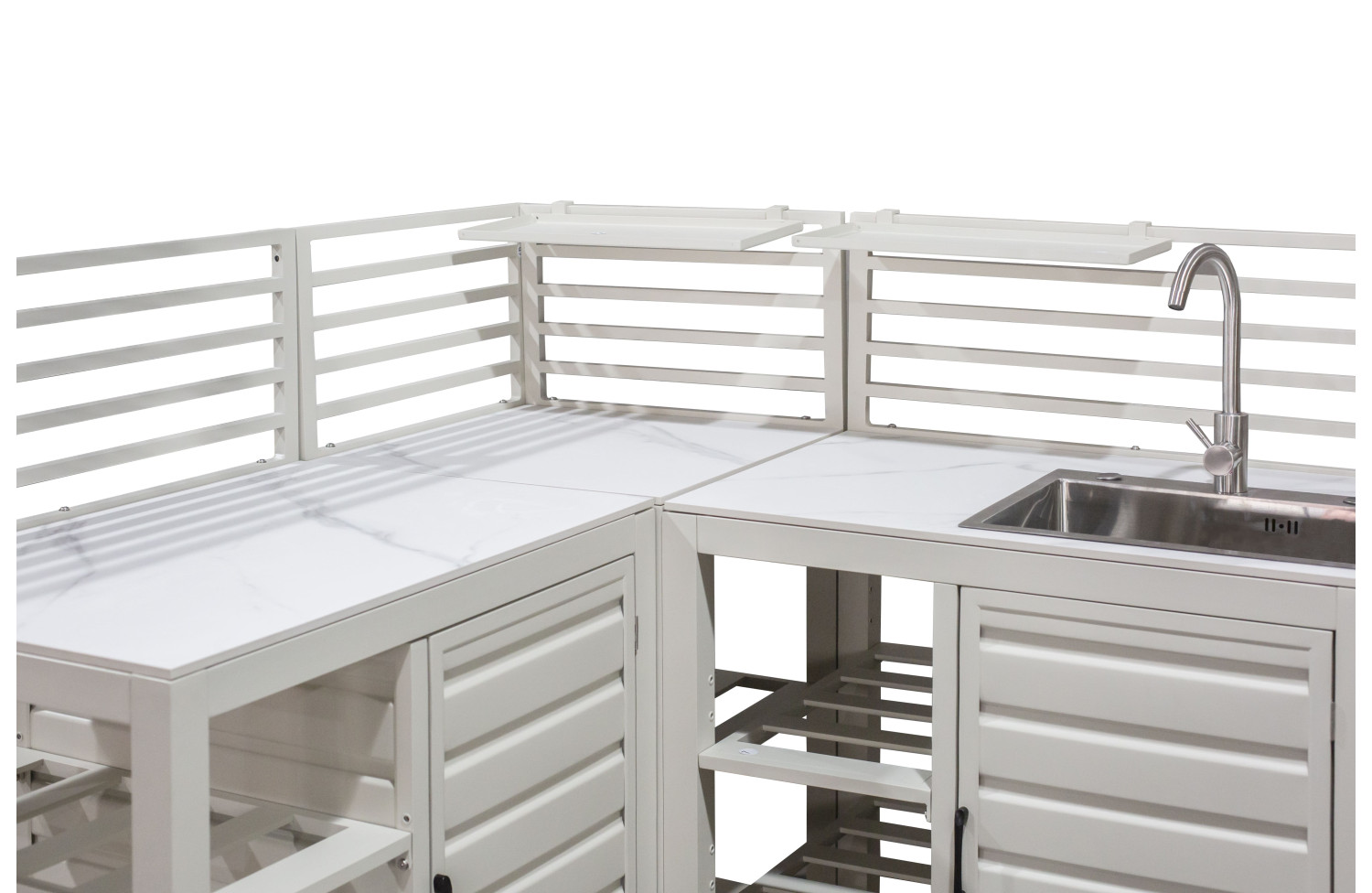 Outdoor kitchen set with a sink SKANDI SK 07T / SK 08T / SK 09T / TAUPE