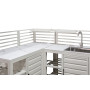 Outdoor kitchen set with a sink SKANDI SK 07T / SK 08T / SK 09T / TAUPE