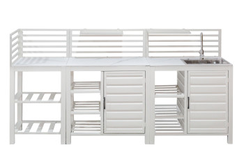 Outdoor kitchen set with a sink SKANDI SK 07T / SK 08T / SK 09T / TAUPE