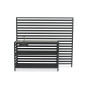 Outdoor Kitchen (wall / sink and tap / 2 wooden shelves / 2 alu shelves / cutting board + 2 solar lamps + 8 single hooks + 2 drawers) / MATERA MT 01G / ANTRACITE