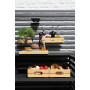 Outdoor Kitchen (wall / sink and tap / 2 wooden shelves / 2 alu shelves / cutting board + 2 solar lamps + 8 single hooks + 2 drawers) / MATERA MT 01G / ANTRACITE