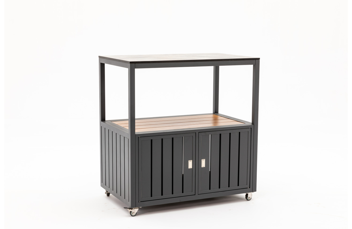 Outdoor double unit with middle shelf (with wheels) / MATERA MT 07G / ANTRACITE