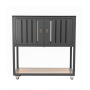 Outdoor double unit with middle shelf (with wheels) / MATERA MT 07G / ANTRACITE