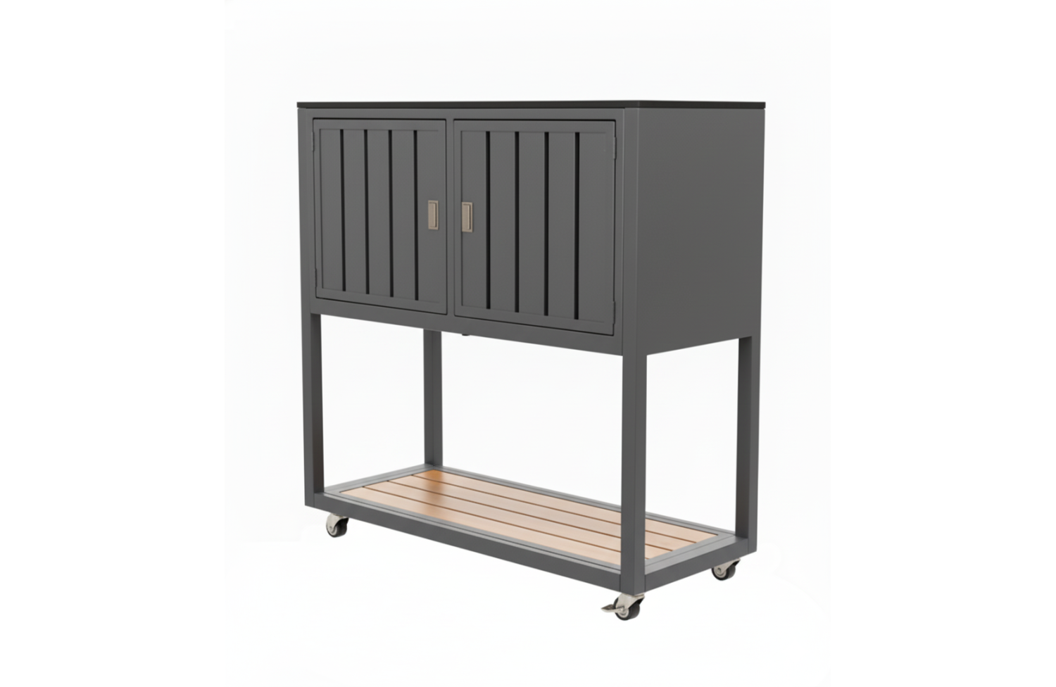 Outdoor double unit with middle shelf (with wheels) / MATERA MT 07G / ANTRACITE