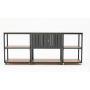 Outdoor double shelf unit (with wheels) / MATERA MT 08G / ANTRACITE