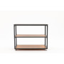 Outdoor double shelf unit (with wheels) / MATERA MT 08G / ANTRACITE