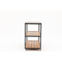 Outdoor double shelf unit (with wheels) / MATERA MT 08G / ANTRACITE
