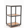 Outdoor small double shelf unit (with wheels) / MATERA MT 09G / ANTRACITE