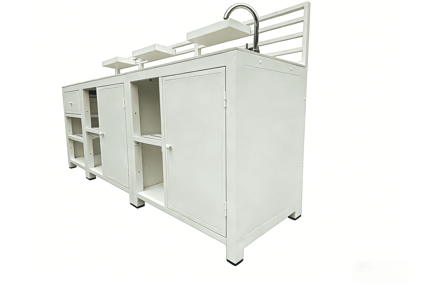 Комплект Вуличної кухні із раковиною MATERA MT 02T / MT 03T / MT 04T / TAUPE