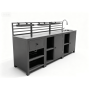 Комплект Вуличної кухні із раковиною MATERA MT 02G / MT 03G / MT 04G / ANTHRACITE