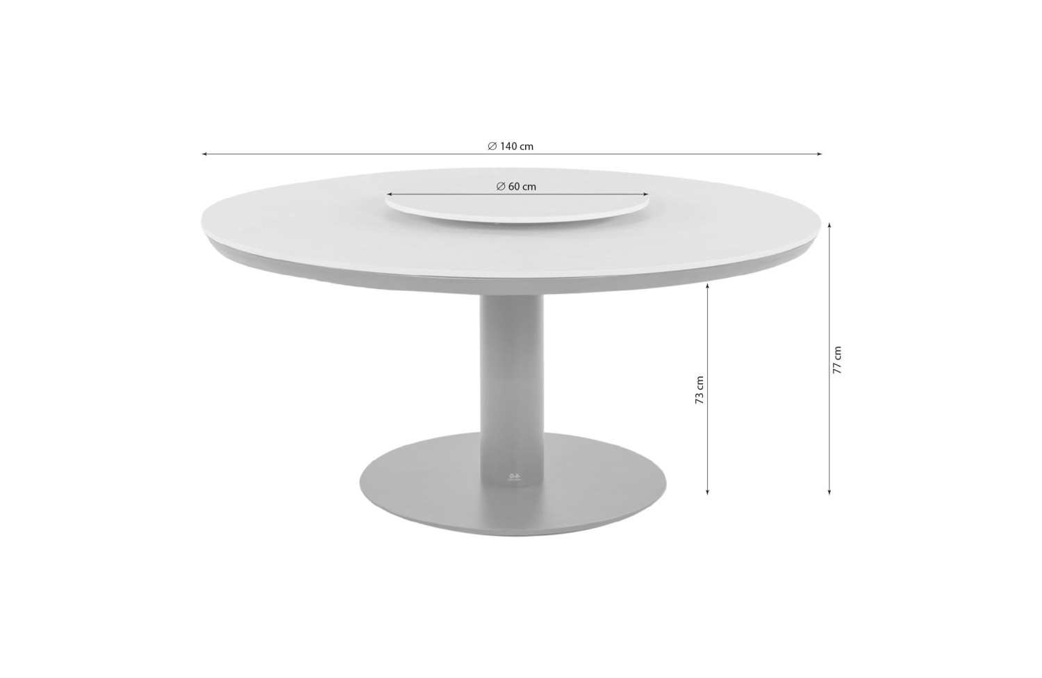 "LAZY SUSAN" na stół jadalny APPLE BEE MELVILLE BRONZE / 72000336