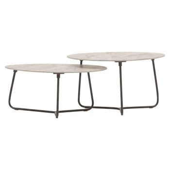 Set of 2 Coffee Tables APPLE BEE PINE KEY 72000650 / 72000655 / BRONZE