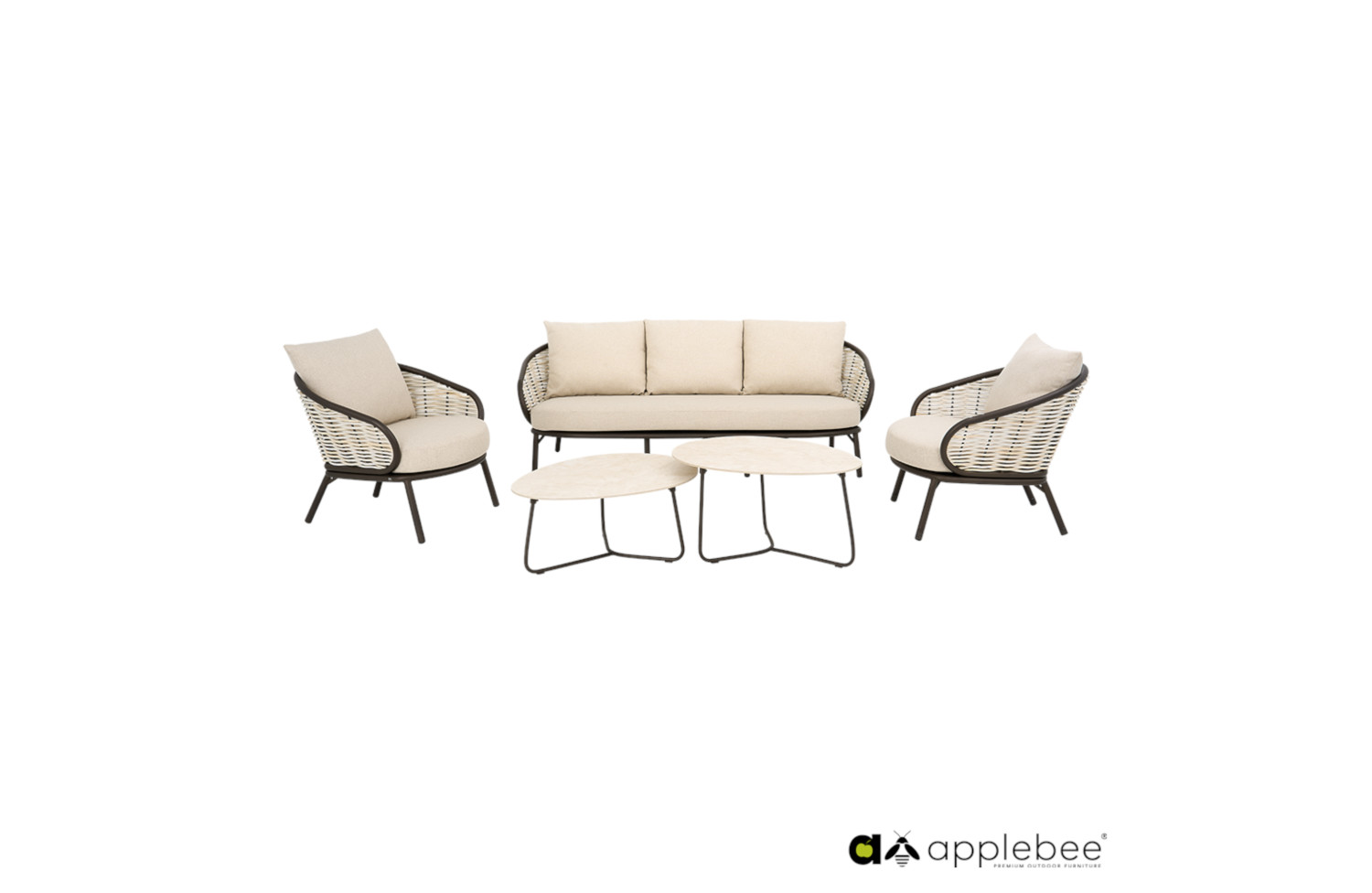 Set of 2 Coffee Tables APPLE BEE PINE KEY 72000650 / 72000655 / BRONZE