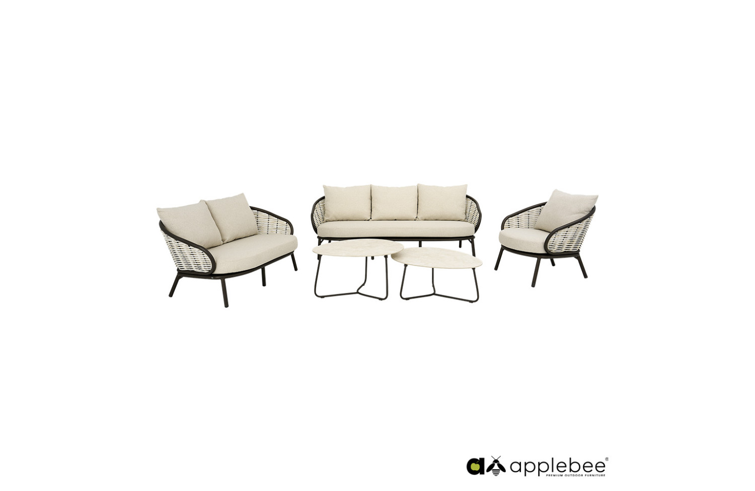 Set of 2 Coffee Tables APPLE BEE PINE KEY 72000650 / 72000655 / BRONZE