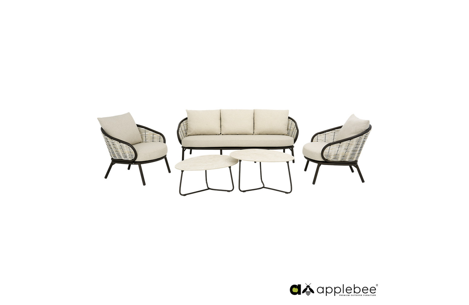 Set of 2 Coffee Tables APPLE BEE PINE KEY 72000650 / 72000655 / BRONZE